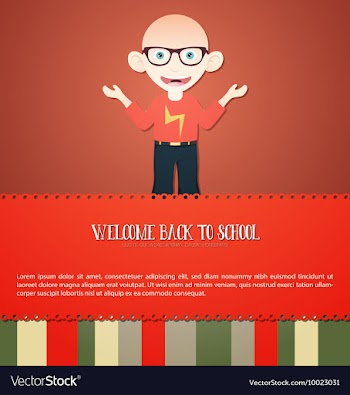 With backtoschool and student vector image
