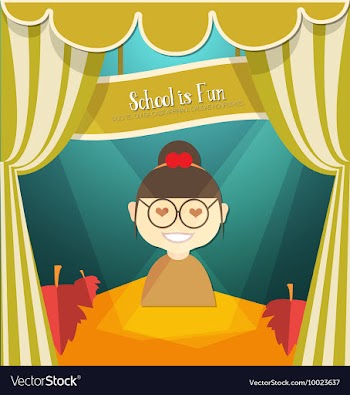 With backtoschool and student vector image