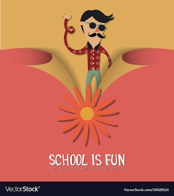With backtoschool and student vector image
