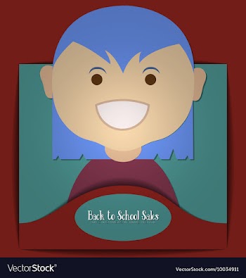 With backtoschool and student vector image