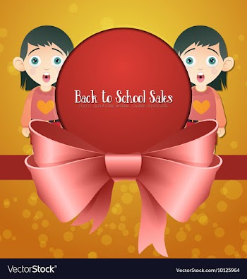 With backtoschool and student vector image