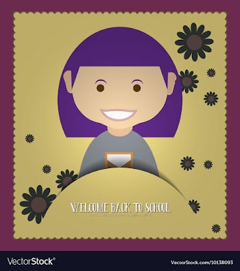 With backtoschool and student vector image