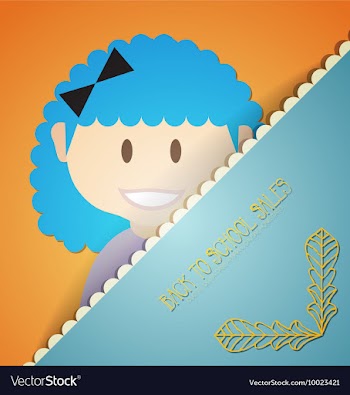 With backtoschool and teacher vector image