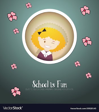 With backtoschool and teacher vector image