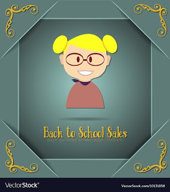 With backtoschool and teacher vector image