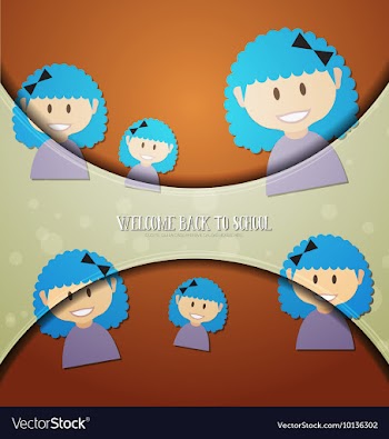 With backtoschool and teacher vector image