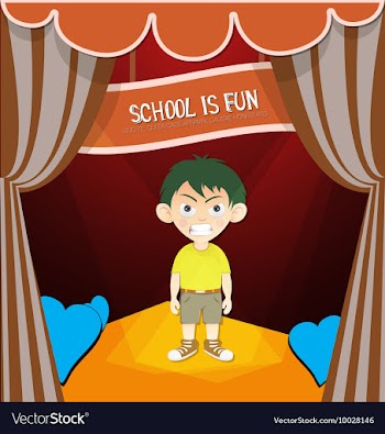 With backtoschool and test vector image