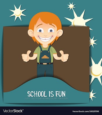 With backtoschool and test vector image