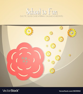 With backtoschool and test vector image