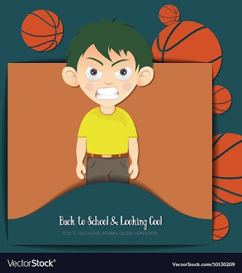 With backtoschool and test vector image