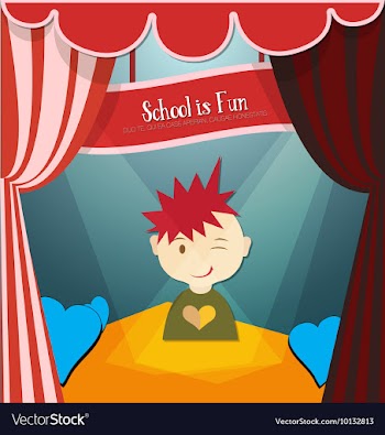 With backtoschool and test vector image
