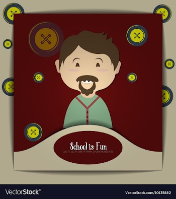 With backtoschool and test vector image