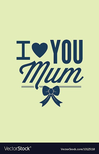 With best mom and vector image