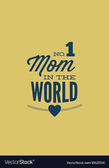 With best mom and vector image