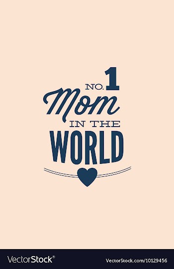 With best mom and vector image