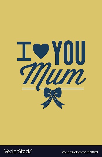 With best mom and vector image