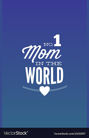 With best mom and vector image