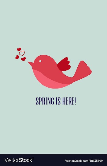 With bird and vector image