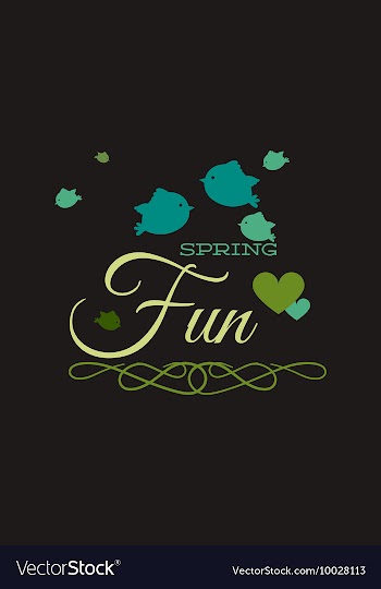 With birds and vector image