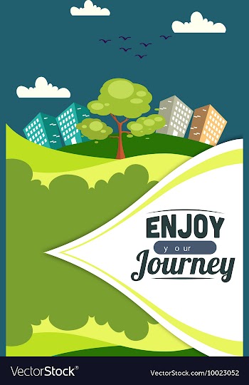 With buildings and monuments vector image
