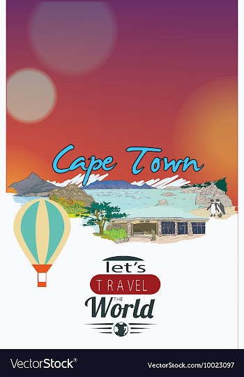With buildings and monuments vector image