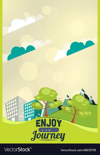 With buildings and monuments vector image