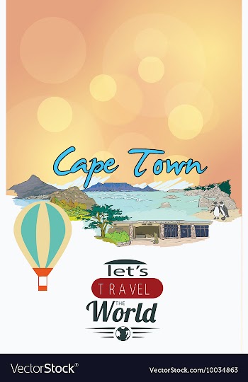 With buildings and monuments vector image