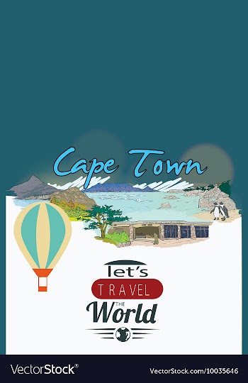 With buildings and monuments vector image