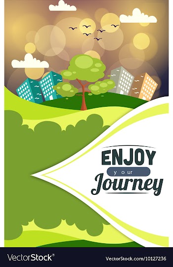 With buildings and monuments vector image
