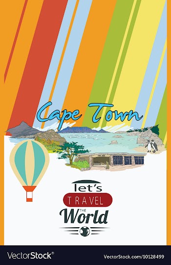 With buildings and monuments vector image