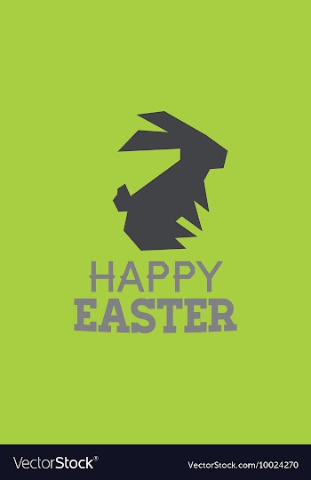 With bunny and vector image