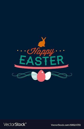 With bunny and vector image