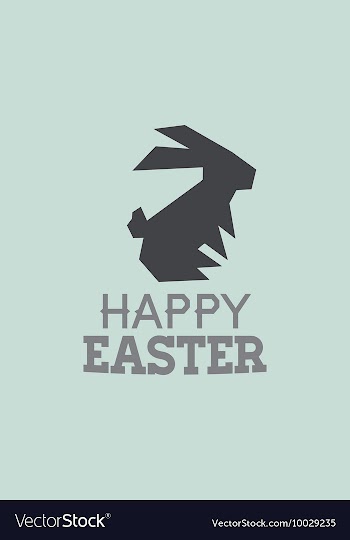 With bunny and vector image