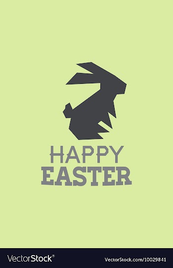 With bunny and vector image