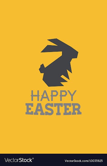 With bunny and vector image