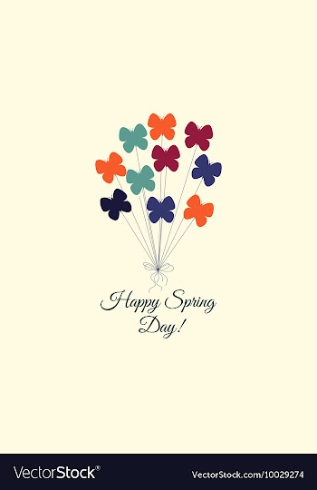 With butterfly and vector image