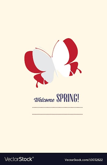 With butterfly and vector image