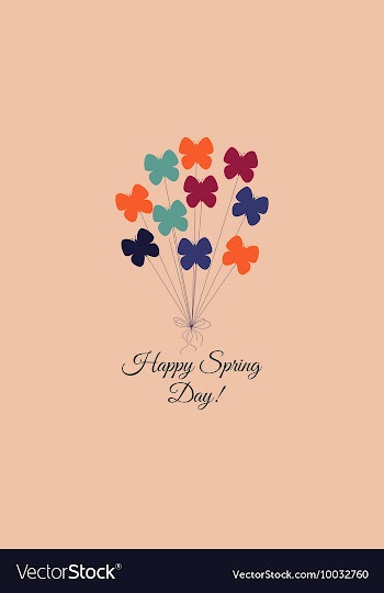 With butterfly and vector image