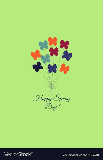 With butterfly and vector image