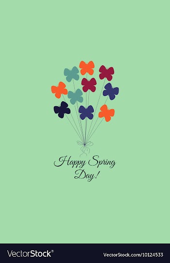 With butterfly and vector image