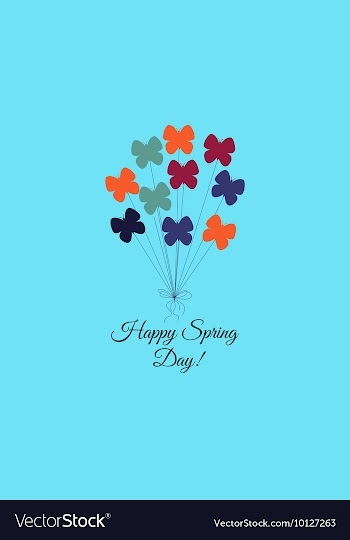 With butterfly and vector image