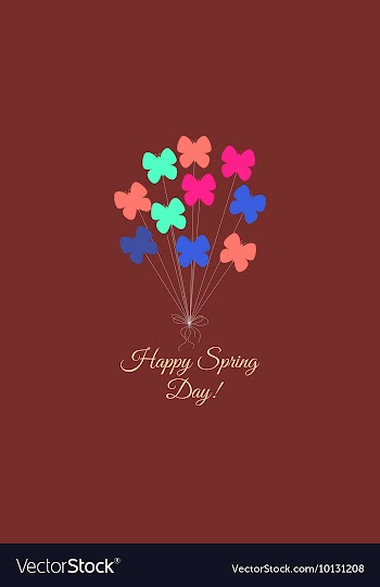 With butterfly and vector image