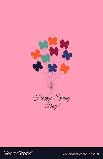 With butterfly and vector image