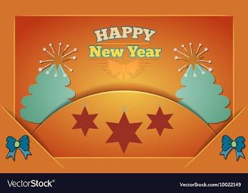 With christmas and christmas decoration vector image