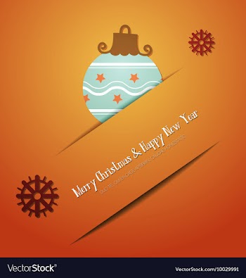 With christmas and decoration vector image