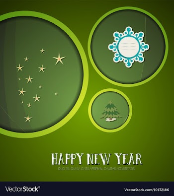 With christmas and label vector image