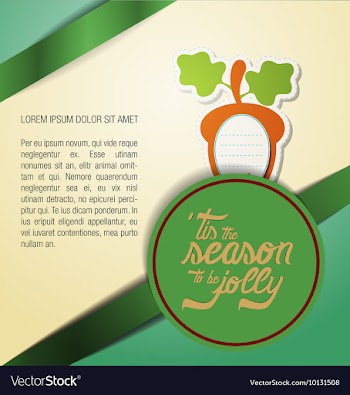 With christmas and nut vector image