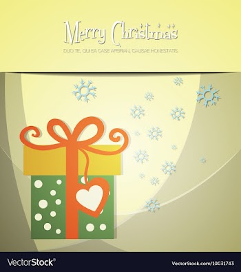 With christmas and winter feeling vector image