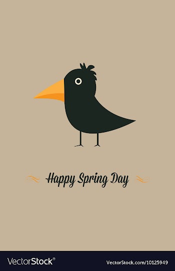 With crow and vector image
