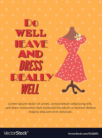 With dress vector image